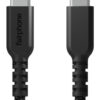 USB-C-kabel på 1 m i färgen svart, alternativ vy
