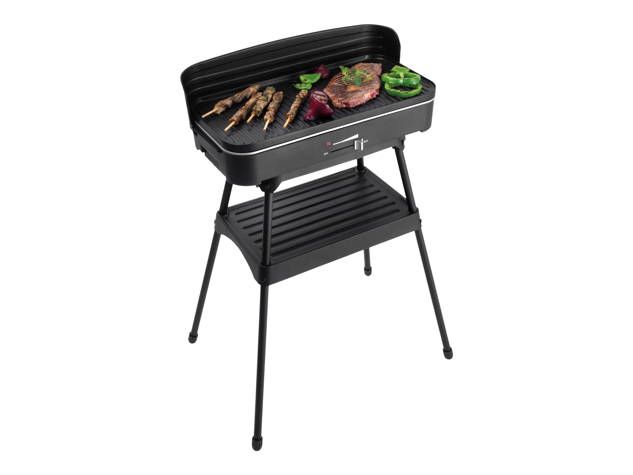 Fritel Starter BBQ 2246 elgrill för trädgård med ben, svart