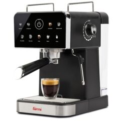 Girmi MC55 Caffè Sonata svart espressomaskin med färgdisplay, portafilter och espresso