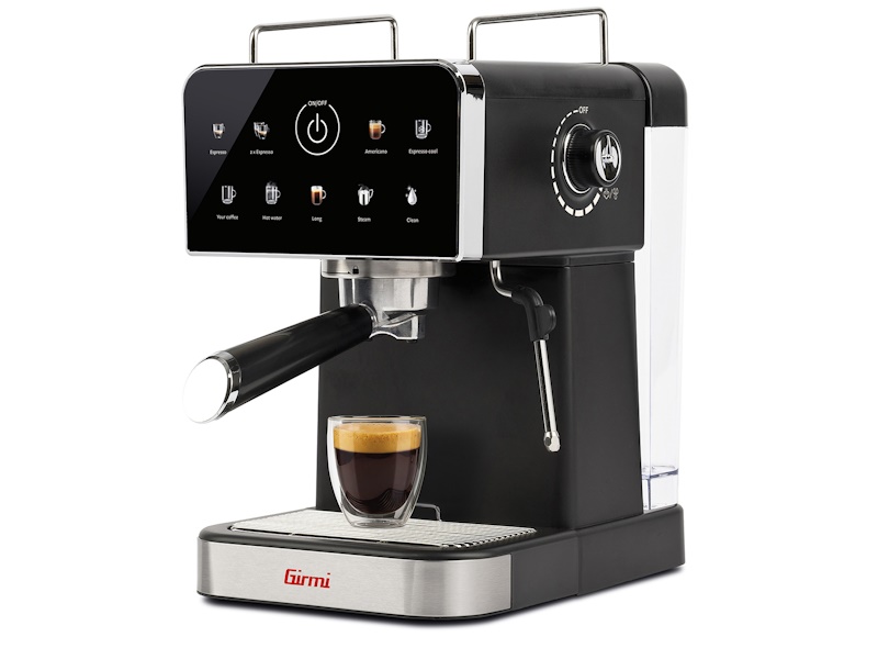 Girmi MC55 Caffè Sonata svart espressomaskin med färgdisplay, portafilter och espresso