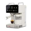 Girmi MC71 Caffè Duetto beige espressomaskin med färgdisplay, portafilter och mjölkskummare