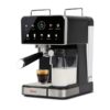 Girmi MC71 Caffè Duetto svart espressomaskin med färgdisplay, portafilter och mjölkskummare