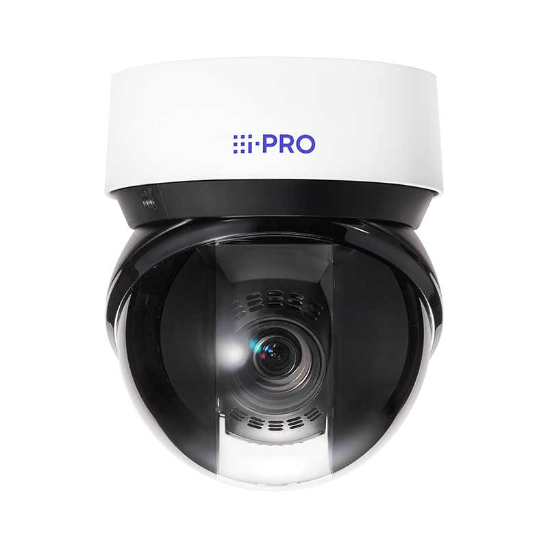 i-PRO WV-S66300-Z4L PTZ-kamera för utomhus, vit dome med svart kupol och 40x zoom
