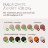 Philips Lumea IPL 8000-serien BRI932/00 guide för hudton och hårfärg