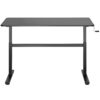 LogiLink EO0027 Höj- och Sänkbart Skrivbord med Vev - 140 x 60 cm - 700-1170 mm - Svart