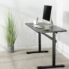 LogiLink EO0027 Höj- och Sänkbart Skrivbord med Vev - 140 x 60 cm - 700-1170 mm - Svart