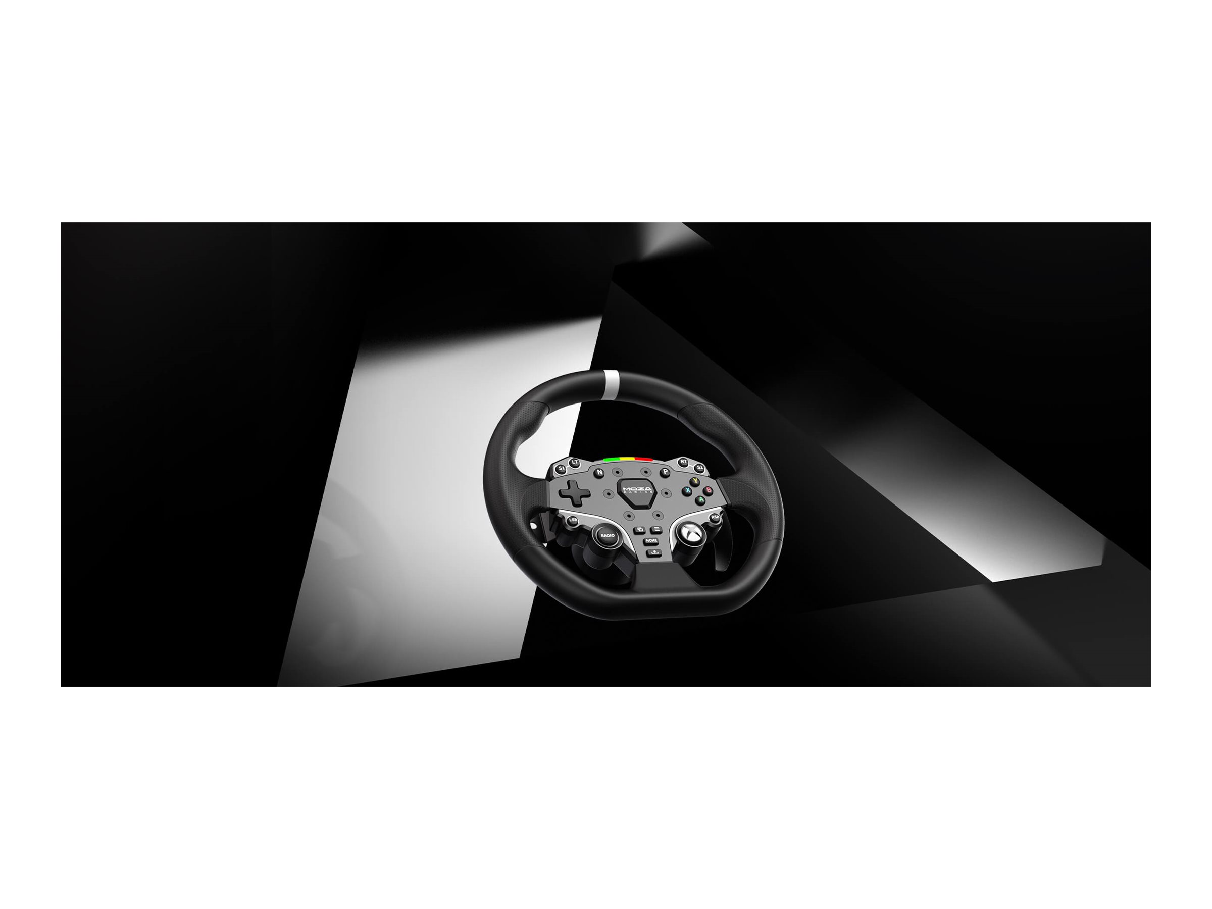 Moza Racing R3 Bundle ratt med pedaler i närbild
