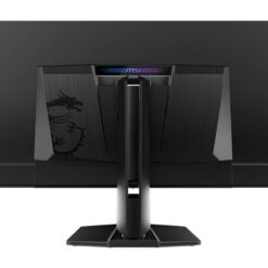 MSI MPG 321URXDE 31,5 tum QD-OLED-bildskärm, baksida med fot och kabelhantering