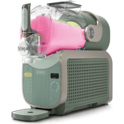 Ninja SLUSHi XL slushmaskin i grönt med rosa slush i behållaren