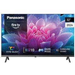 Panasonic 32 tums Full HD QLED-TV med Fire TV, modell TV-32S65CEZS, sedd framifrån