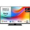 Panasonic 43 tums 4K QLED-TV med Fire TV, modell TV-43W85BEZC, sedd framifrån