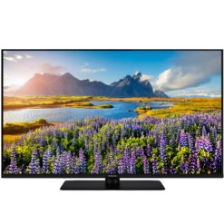 Panasonic 43 tums QLED-TV TV-43W85BEZC som visar en landskapsbild