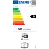 EU-energimärkning för Panasonic TB-55W60CEZS med energiklass D