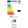 EU-energimärkning för Panasonic TV-55W85BEZC med energiklass E