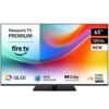 Panasonic 65 tums 4K QLED-TV med Fire TV, modell TV-65W85BEZC, sedd framifrån