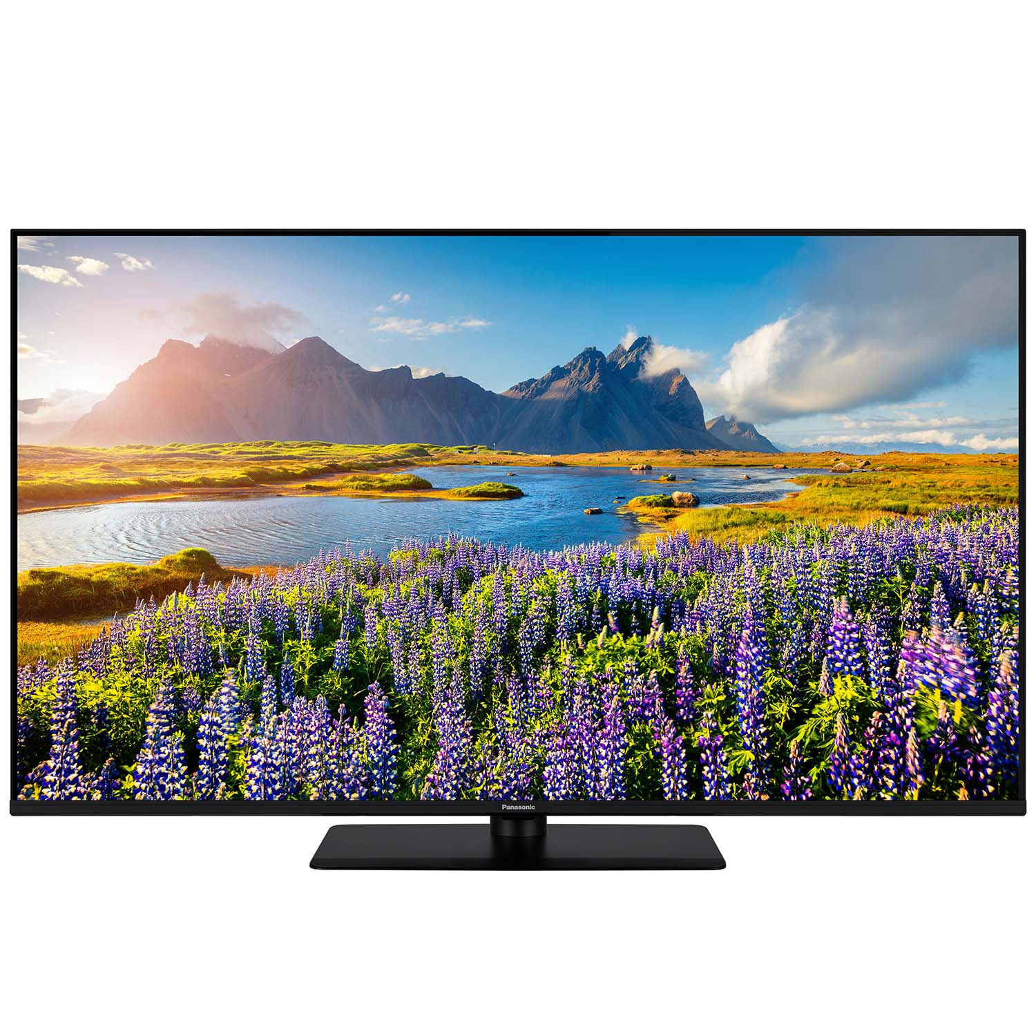 Panasonic 65 tums QLED-TV TV-65W85BEZC som visar en landskapsbild