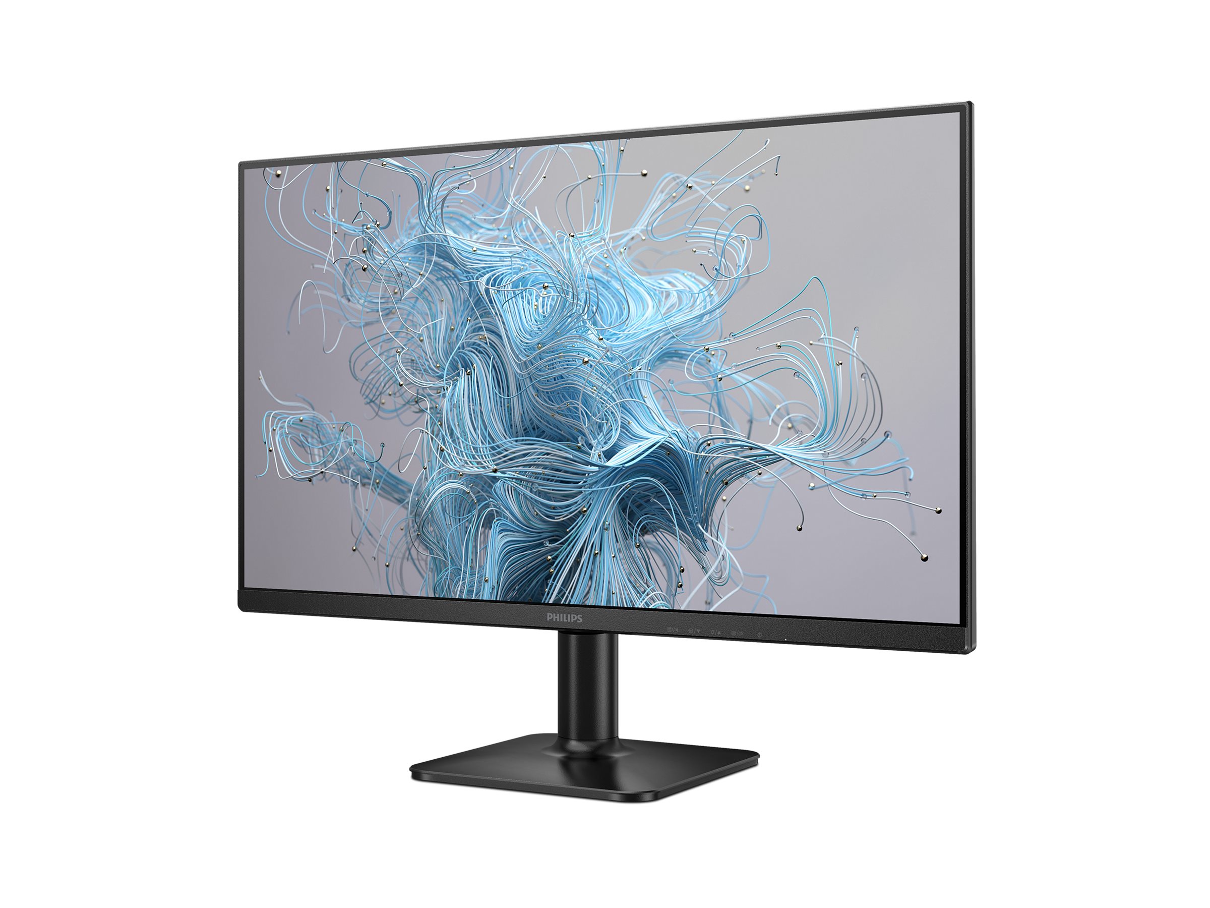 Philips 24E2N1100LB 24 tum Full HD-skärm sedd snett framifrån