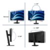 Philips 27B2U3601 27 tum QHD-bildskärm med justering av höjd, lutning och pivot