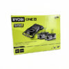 Ryobi 18V ONE+ batteri- och snabbladdarset med 2 x 5,0Ah, förpackning framsida