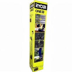 Ryobi 18V ONE+ terrassrengörare med multiborste, förpackning baksida