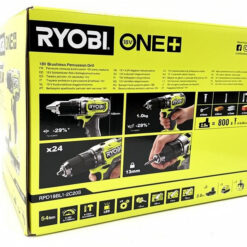 Ryobi ONE+ RPD18BL1-2C20S 18 V slagborrskruvdragare, förpackningens baksida