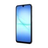 Samsung Galaxy A17 5G i svart, framsidan sedd från sidan