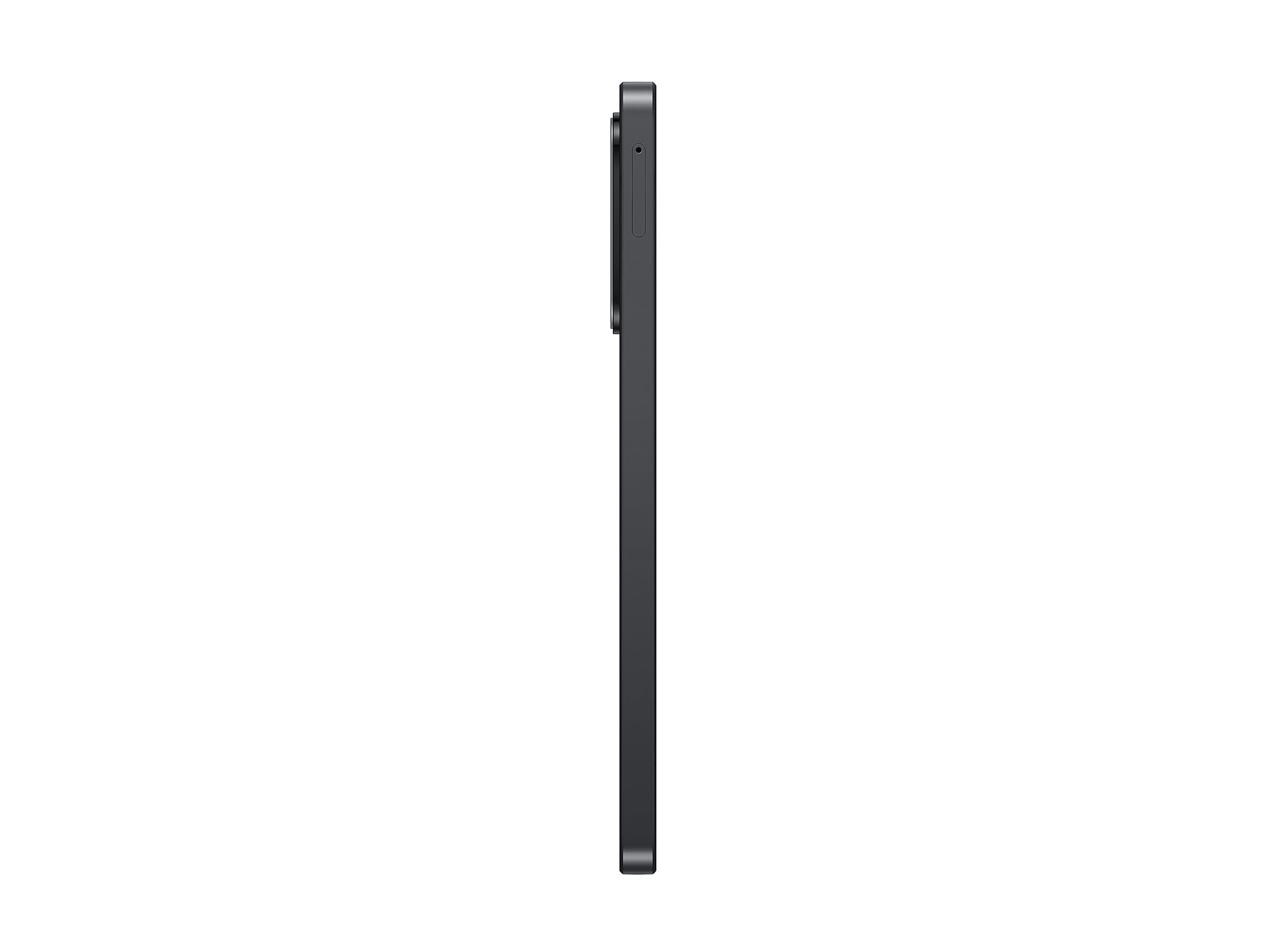 Samsung Galaxy A17 5G i svart, sedd från sidan