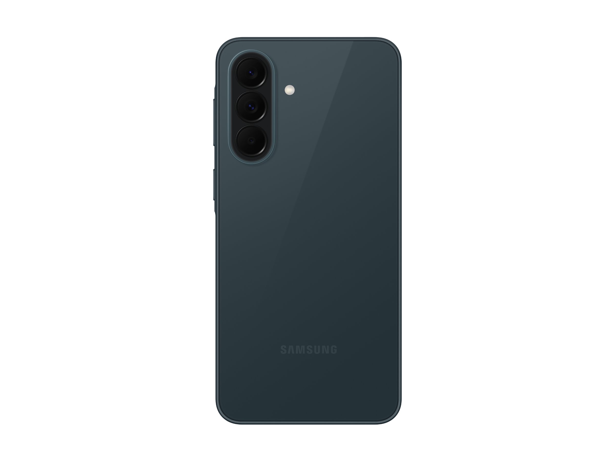 Samsung Galaxy A37 5G 128GB smartphone i grågrönt sedd bakifrån med kameramodulen