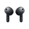 Samsung Galaxy Buds4 svart hörlurar sedda bakifrån med sensorer