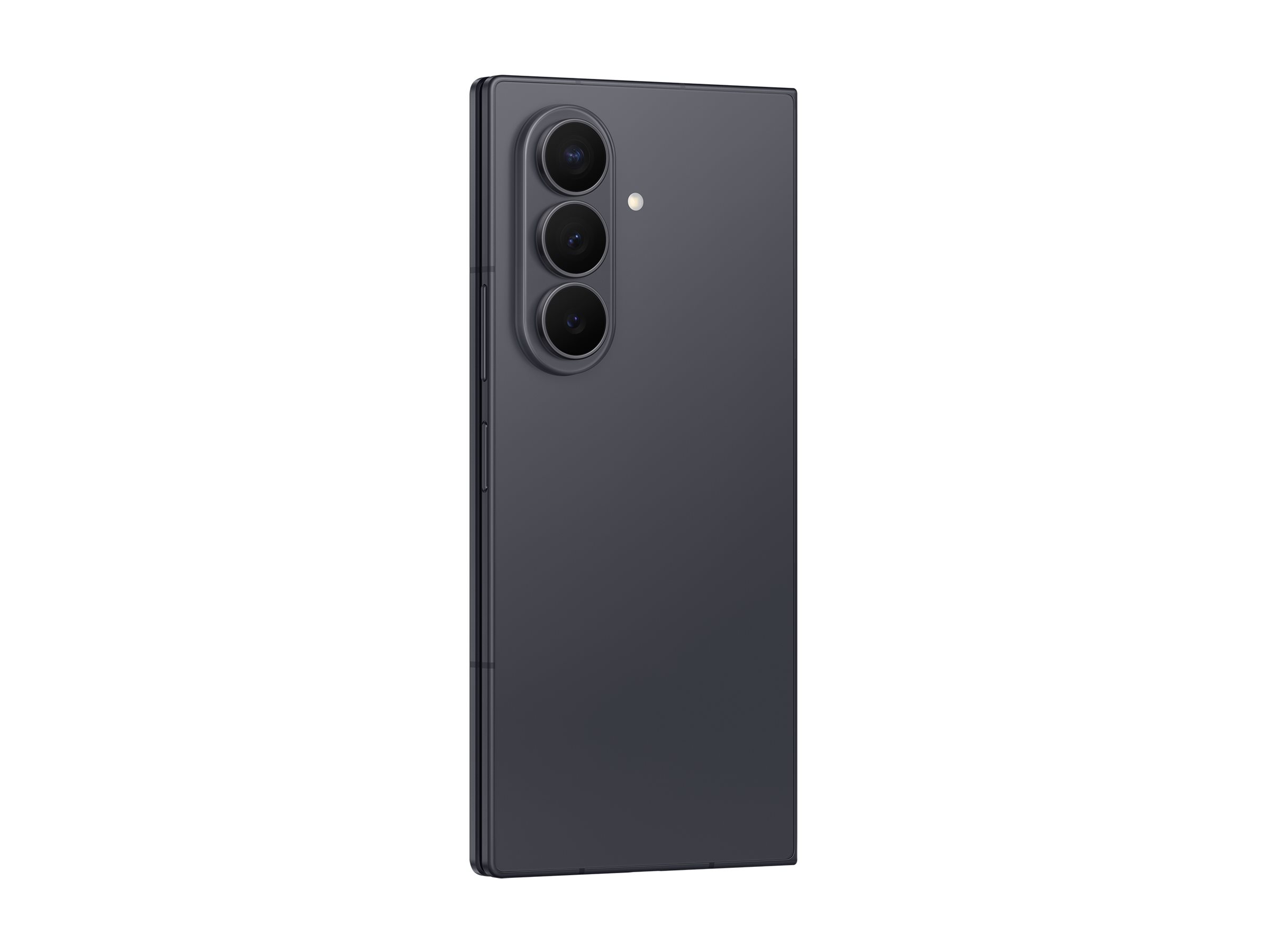 Samsung Galaxy Z Fold8 Ultra i grafit sedd snett bakifrån