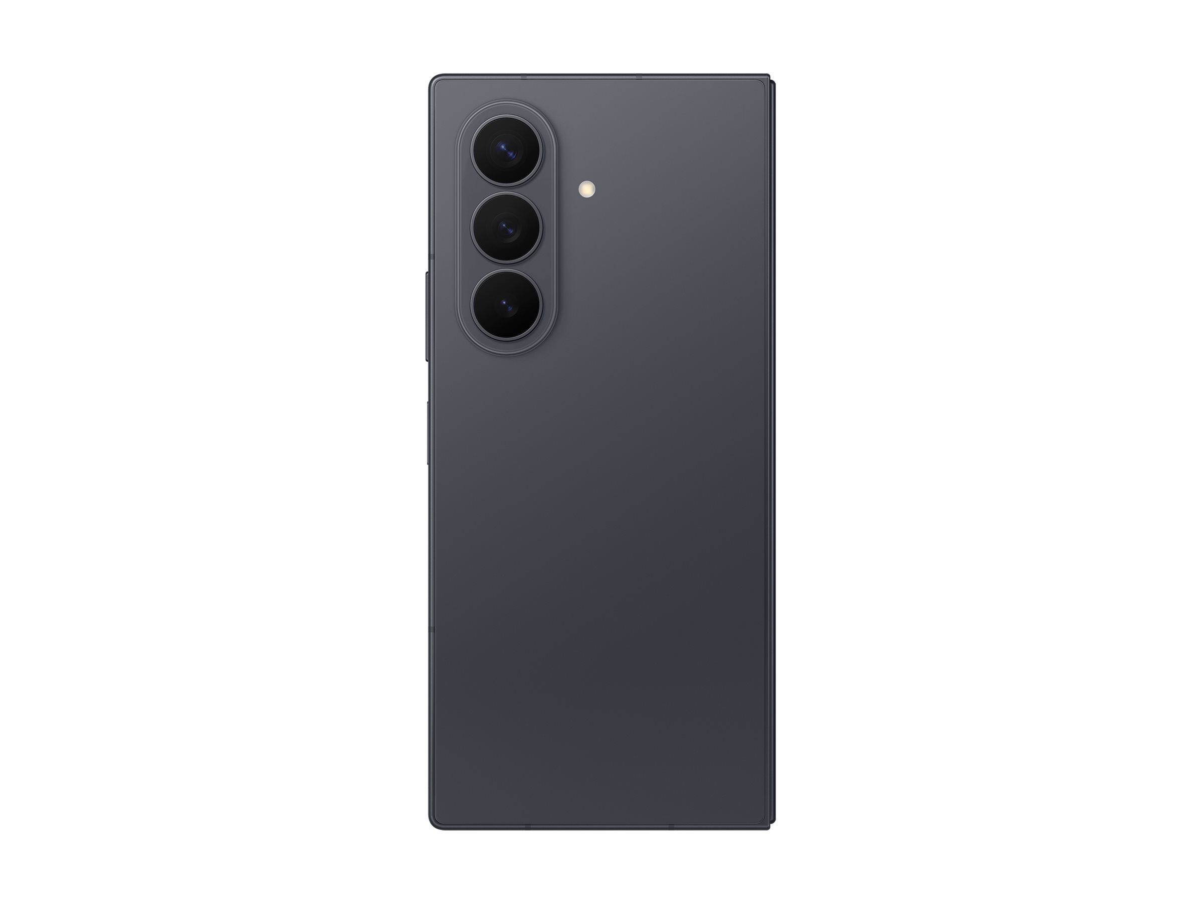 Baksidan på Samsung Galaxy Z Fold8 Ultra i grafit med trippelkamera