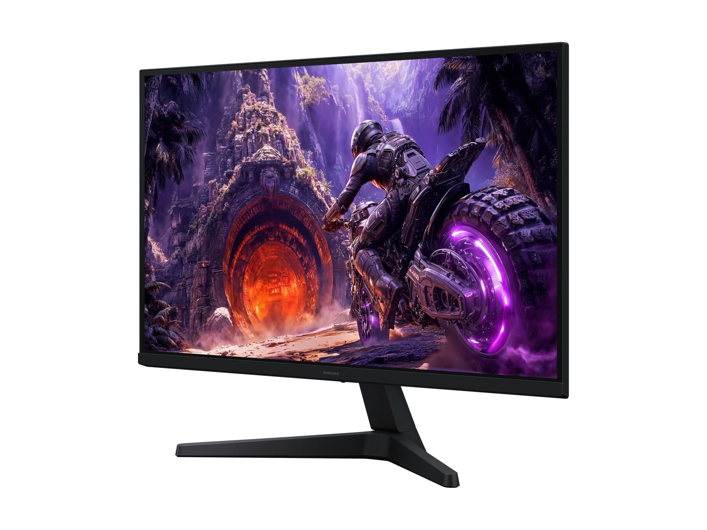 Samsung Odyssey G3 27-tums gamingskärm vinklad från höger sida