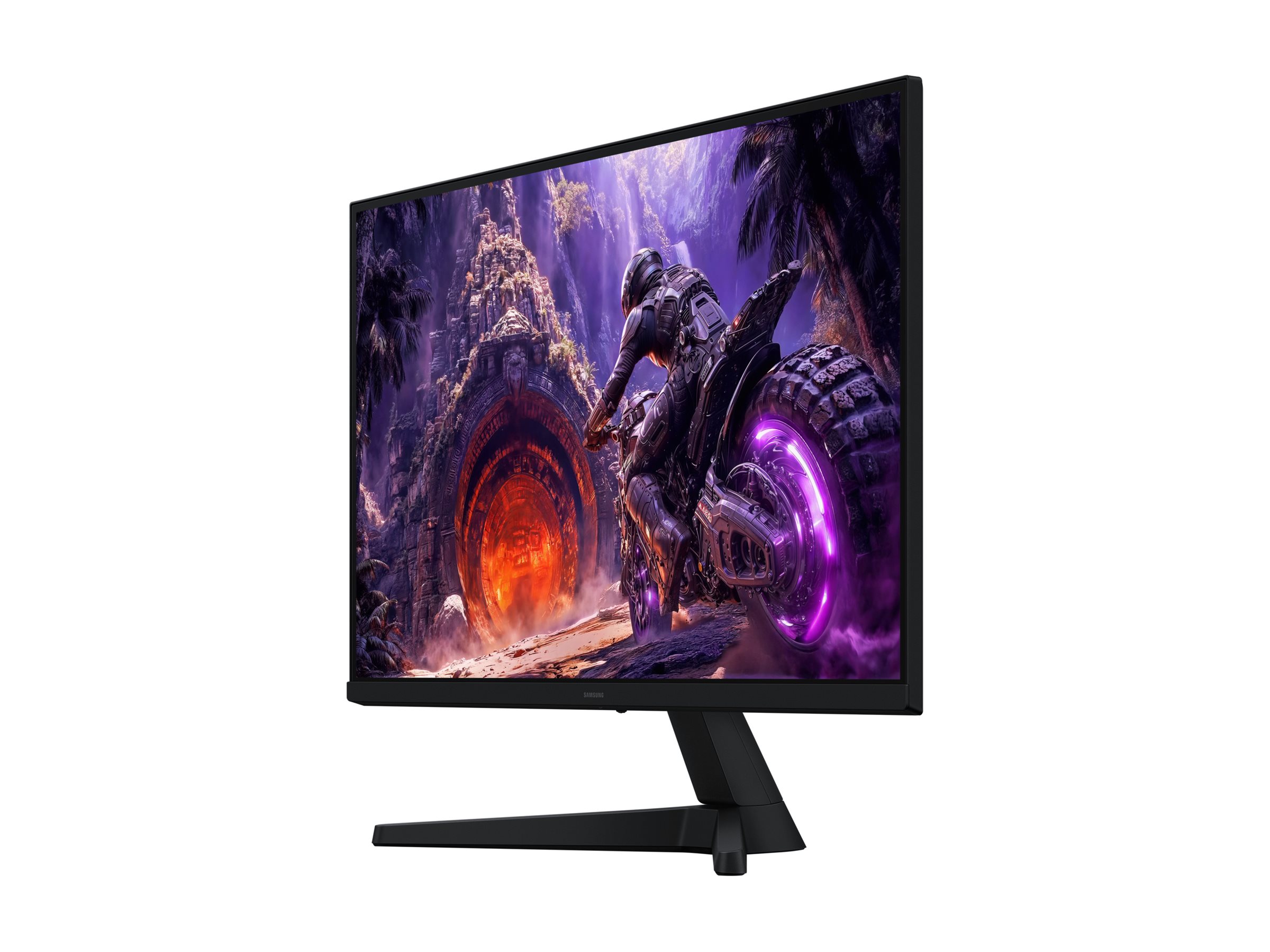 Samsung Odyssey G3 27-tums gamingskärm vinklad från vänster sida