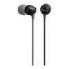 Sony MDR-EX15LP svarta öronsnäckor med kabel och 3,5 mm kontakt