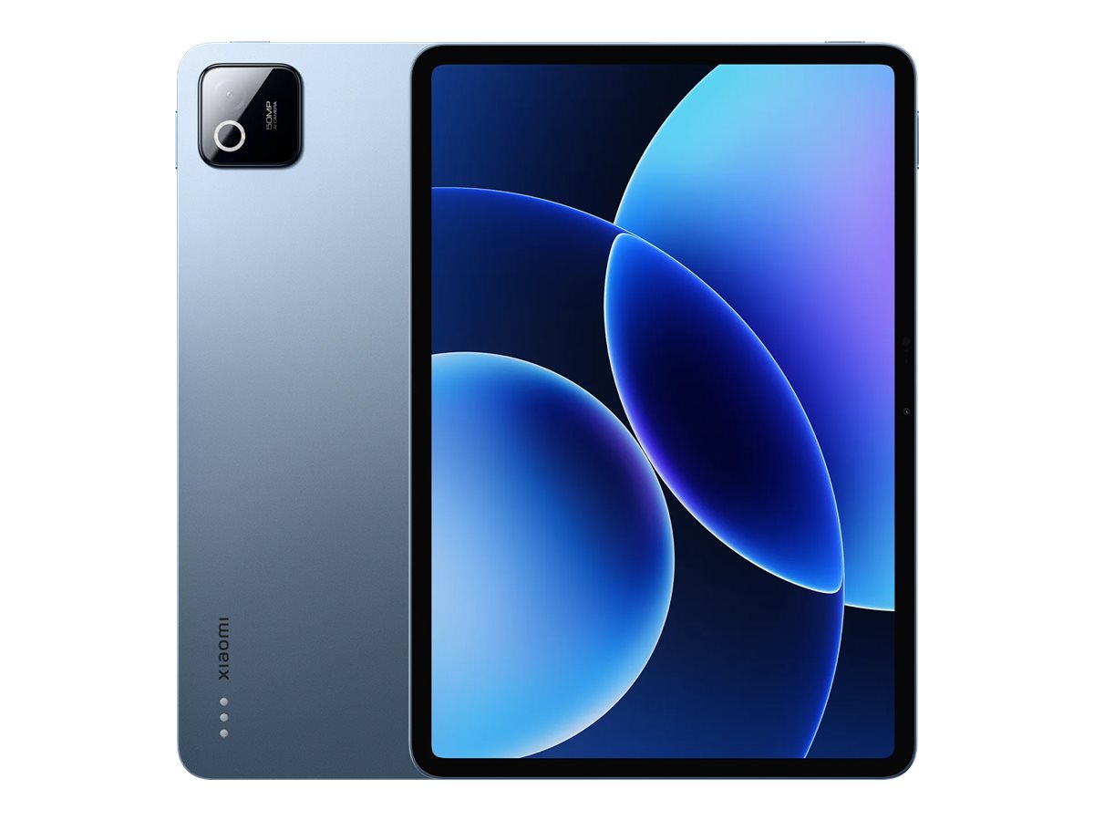 Xiaomi Pad 8 Pro 11,2-tums surfplatta i blått, sedd framifrån och bakifrån